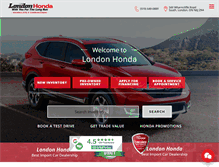 Tablet Screenshot of londonhonda.com